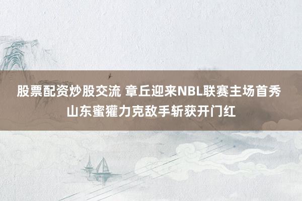 股票配资炒股交流 章丘迎来NBL联赛主场首秀 山东蜜獾力克敌手斩获开门红