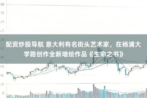 配资炒股导航 意大利有名街头艺术家，在杨浦大学路创作全新墙绘作品《生命之书》